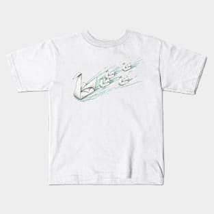 Origami duck and babies Kids T-Shirt